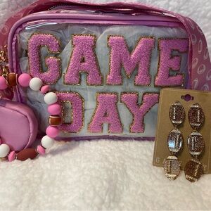 Betsey Johnson Clear Game Day Cross Body Bag